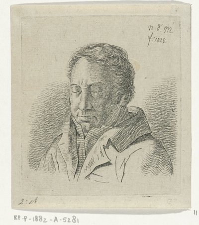 Muž se zavřenýma očima od Anthonie Willem Hendrik Nolthenius de Man