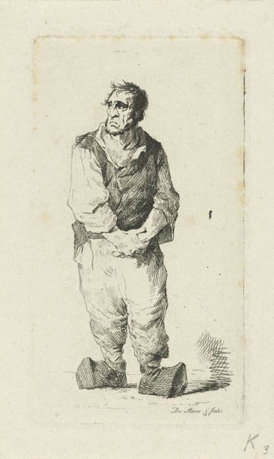 Muž v dřevácích od Anthonie Willem Hendrik Nolthenius de Man