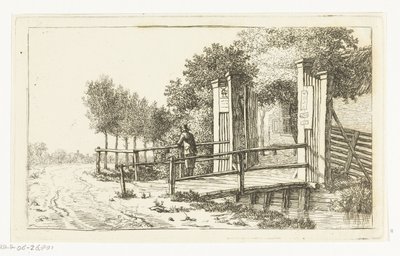Plot hostince Het Molentje na řece Amstel od Anthonie van den Bos