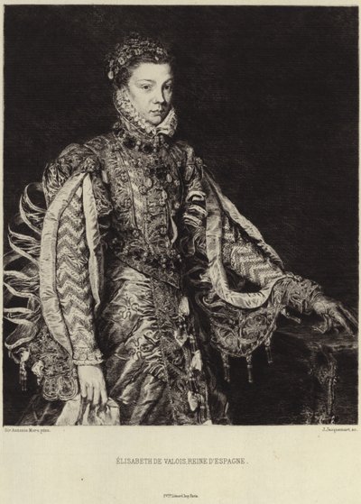 Alžběta Francouzská od Anthonis van Dashorst Mor