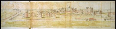 Hampton Court od Anthonis van den Wyngaerde