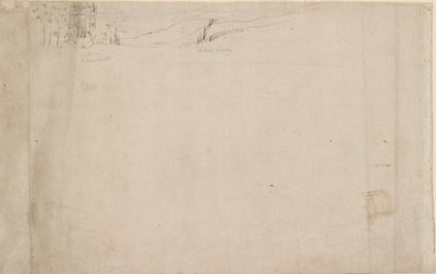 Panorama Londýna při pohledu ze Southwarku: Lambeth, 1554 od Anthonis van den Wyngaerde