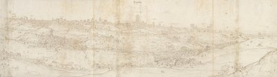 Panoramatický pohled na Segovii z východu, c1560-1570 od Anthonis van den Wyngaerde