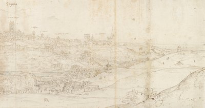 Panoramatický pohled na Segovii z východu, c1560-1570 od Anthonis van den Wyngaerde