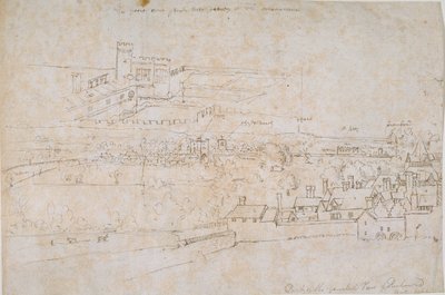 List studií paláců Hampton Court, Richmond a okolní krajiny, c1560s. od Anthonis van den Wyngaerde