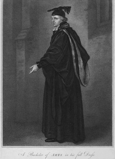 Bakalář umění v plných šatech, 1796. od Anthony Cardon