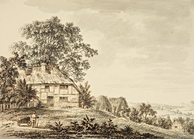 Venkovská scéna (inkoust na papíře) od Anthony Devis