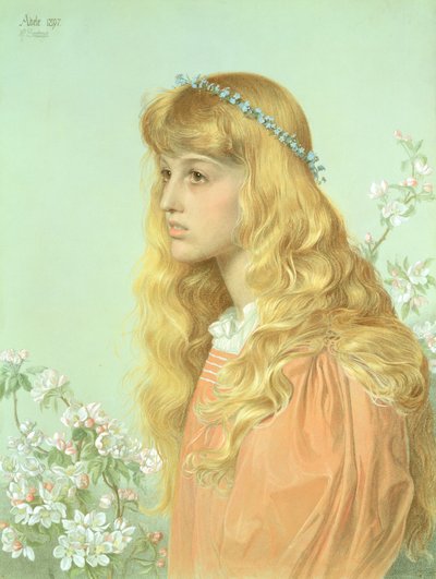 Portrét slečny Adele Donaldson, 1897 od Anthony Frederick Augustus Sandys