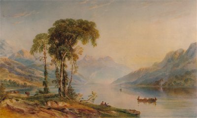 Ben Venue z jezera Loch Achray, 1840, 1935 od Anthony Vandyke Copley Fielding