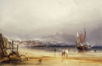 Hrad Scarborough z jihu, 1838 od Anthony Vandyke Copley Fielding
