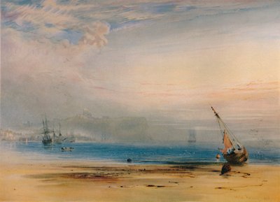 Scarborough z celé zátoky, 1850, 1935 od Anthony Vandyke Copley Fielding