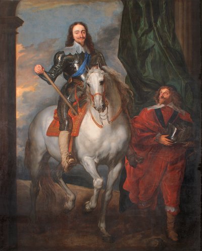 Karel I. na koni s M. De St. Antoine (olej na plátně) od Anthony van (after) Dyck
