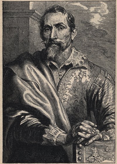 Portrét Synders (Franciscus Snyders) (Frans Snyders nebo Snijders) 1579-1657 od Anthony van Dycka od Anthony van (after) Dyck