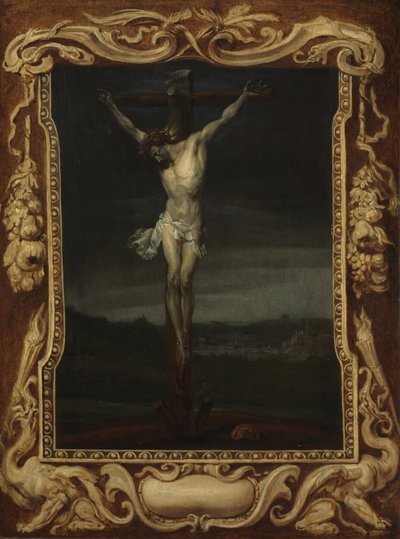 Kristus na kříži, kolem 1630-32 (olej na desce) od Anthony van (attr. to) Dyck