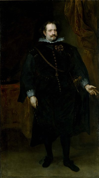 Diego Felipe de Guzman, Marqués de Regganes. od Anthony van Dyck