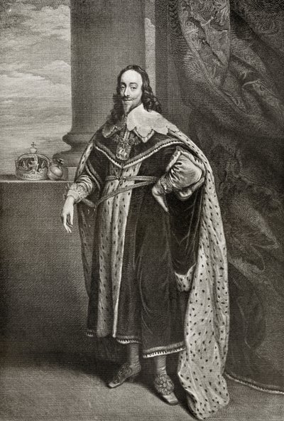 Charles I, vyrytý sirem Robertem Stange, z 