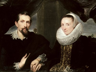 Dvojportrét malíře Franse Snyderse (1579-1657) a jeho manželky Margarethy de Vos, 1621 od Anthony van Dyck