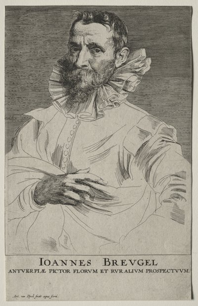 Portrét Jana Brueghela od Anthony van Dyck
