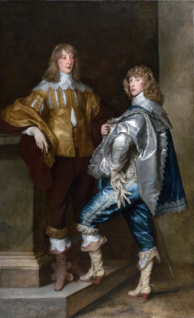 Lord John Stuart a jeho bratr lord Bernard Stuart kolem roku 1638 (olej na plátně) od Anthony van Dyck