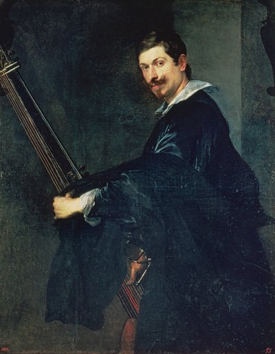 Muž s loutnou, portrét hudebníka Jacoba Gaultiera, loutnisty u anglického dvora od Anthony van Dyck