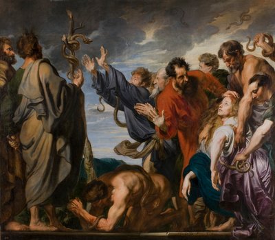 Mojžíš a drzý had od Anthony van Dyck