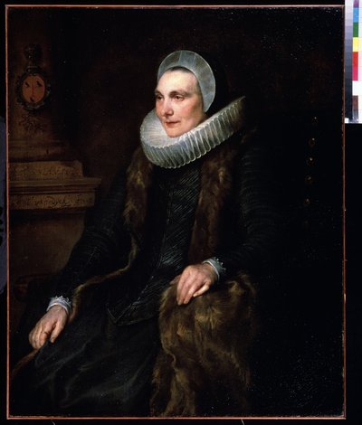 Portrait de Maria Bosschaert (1605-1664) (Portrét Marie Boschaert). Peinture de Antoine (Anthonis, Anthony, Anton nebo Anthony) van Dyck (1599-1641) od Anthony van Dyck
