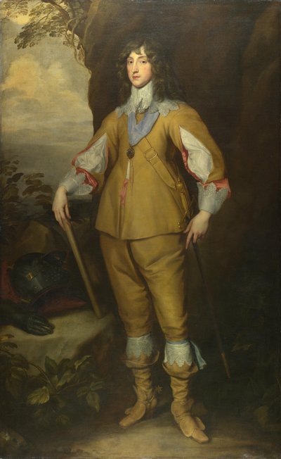 Portrét Karla I. Ludvíka 1617-1680, kurfiřt Palatine, cca 1637 od Anthony van, Dyck