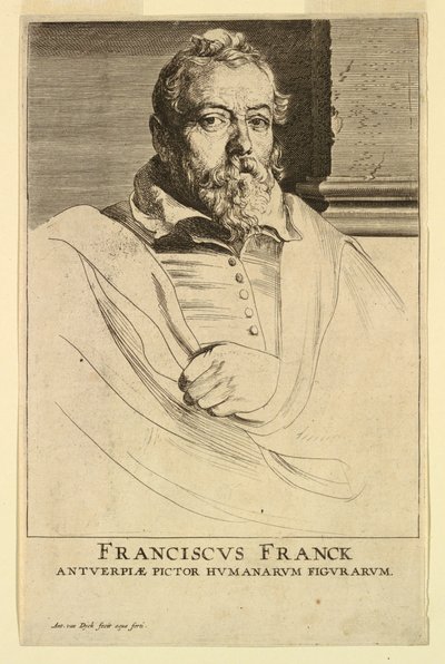 Portrét Franse Francken, z Ikony princů mužů od Anthony van Dyck