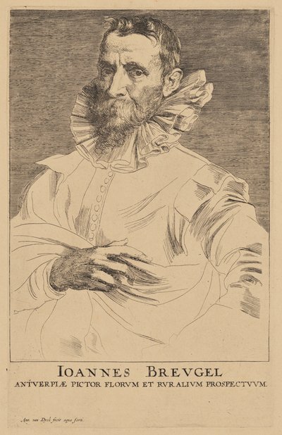 Portrét Jana Brueghela staršího od Anthony van Dyck