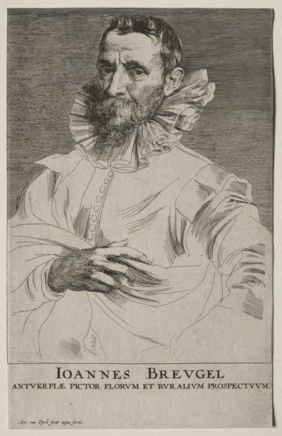 Portrét Jana Brueghela od Anthony van Dyck