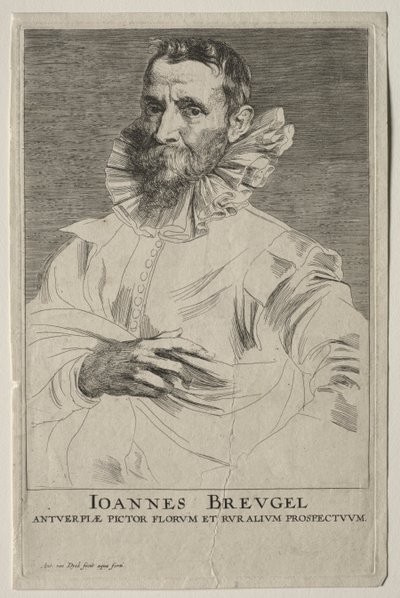 Portrét Jana Brueghela od Anthony van Dyck