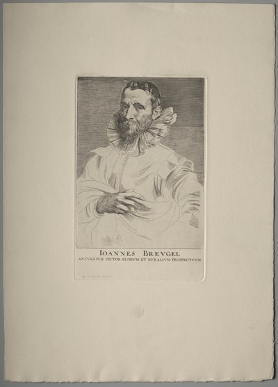 Portrét Jana Brueghela od Anthony van Dyck