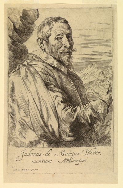 Portrét Josse de Momper, z Ikony princů mužů od Anthony van Dyck
