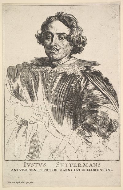 Portrét Justuse Suttermanse, 17. století. od Anthony van Dyck