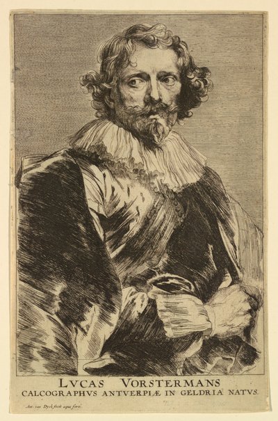 Portrét Lucase Vorstermana I. z Ikony knížat mužů od Anthony van Dyck