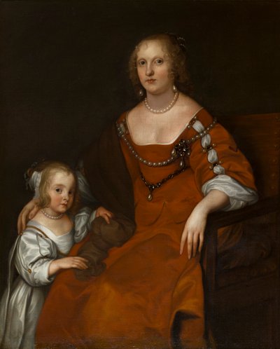 Portrét Margaret Howardové, hraběnky z Carlisle (1618-1664) a lady Diany Russellové, která se stala lady Allingtonovou (1652-1701), kolem 1654-53 (olej na plátně) od Anthony van Dyck