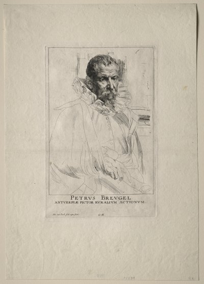 Portrét Pietera Bruegela. od Anthony van Dyck