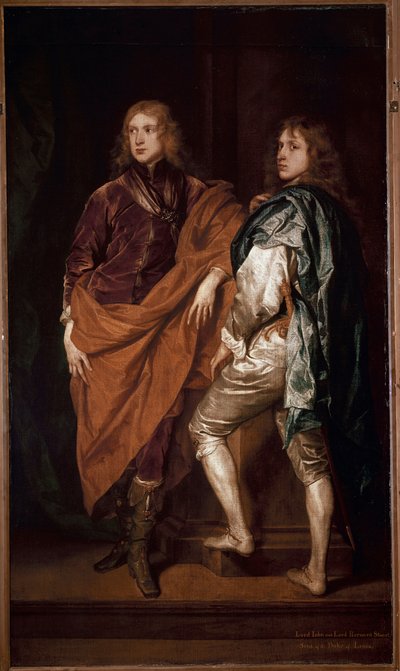 Portrét dvou anglických gentlemanů malujících ze školy Antonie Van Dycka od Anthony van Dyck