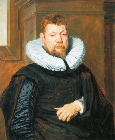 Portrét vousatého muže, cca 1616 (olej na dubovém panelu) od Anthony van Dyck