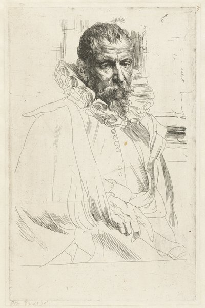 Portrét Pietera Brueghela mladšího od Anthony van Dyck