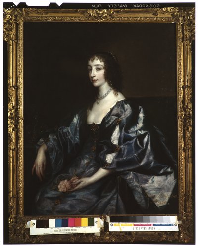 Anglická královna Henrietta Maria, kolem 1636-38 od Anthony van Dyck