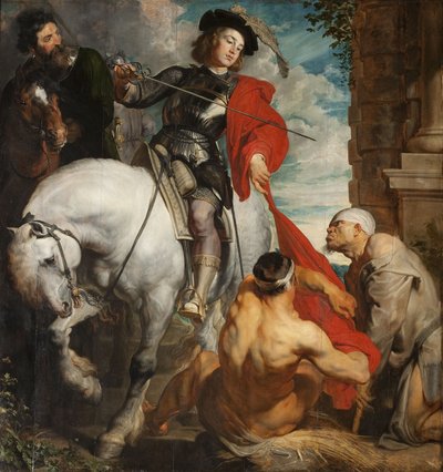 Svatý Martin z Tours rozděluje svůj plášť od Anthony van Dyck