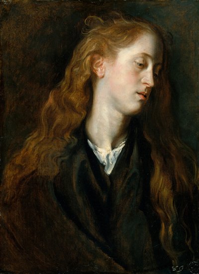 Vedoucí studie mladé ženy, ca. 1618-20. od Anthony van Dyck