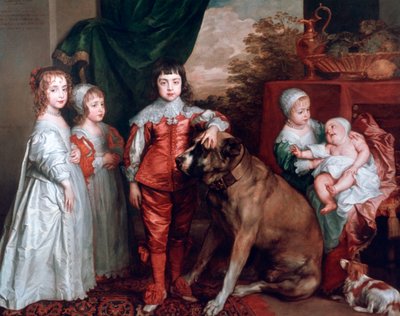 Pět nejstarších dětí Karla I., 1637. od Anthony van Dyck
