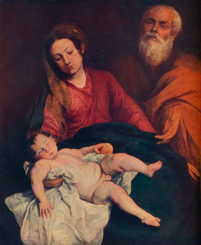 Svatá rodina, c1624 od Anthony van Dyck