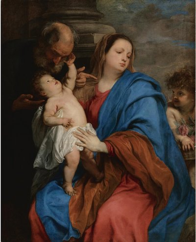 Svatá rodina s andělem od Anthony van Dyck
