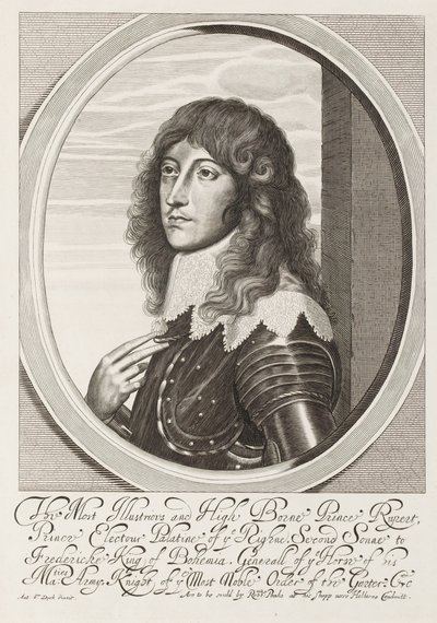 "Nejznámější a nejslavnější princ Rupert", 1640 circa od Anthony van Dyck