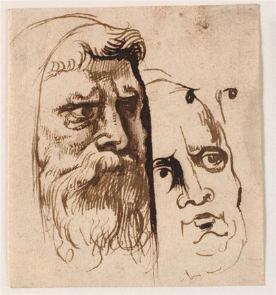 Dvě mužské hlavy od Anthony van Dyck
