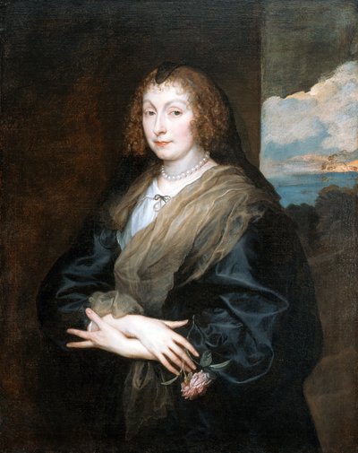 Žena s růží od Anthony van Dyck