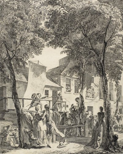 Průvod na bulváru, 1760 od Antoine Jean Duclos